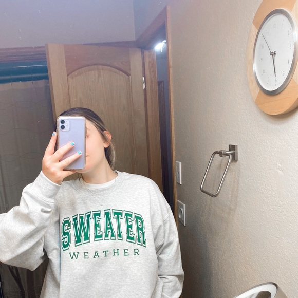 Sweater weather fall sweatshirt - Picture 4 of 7